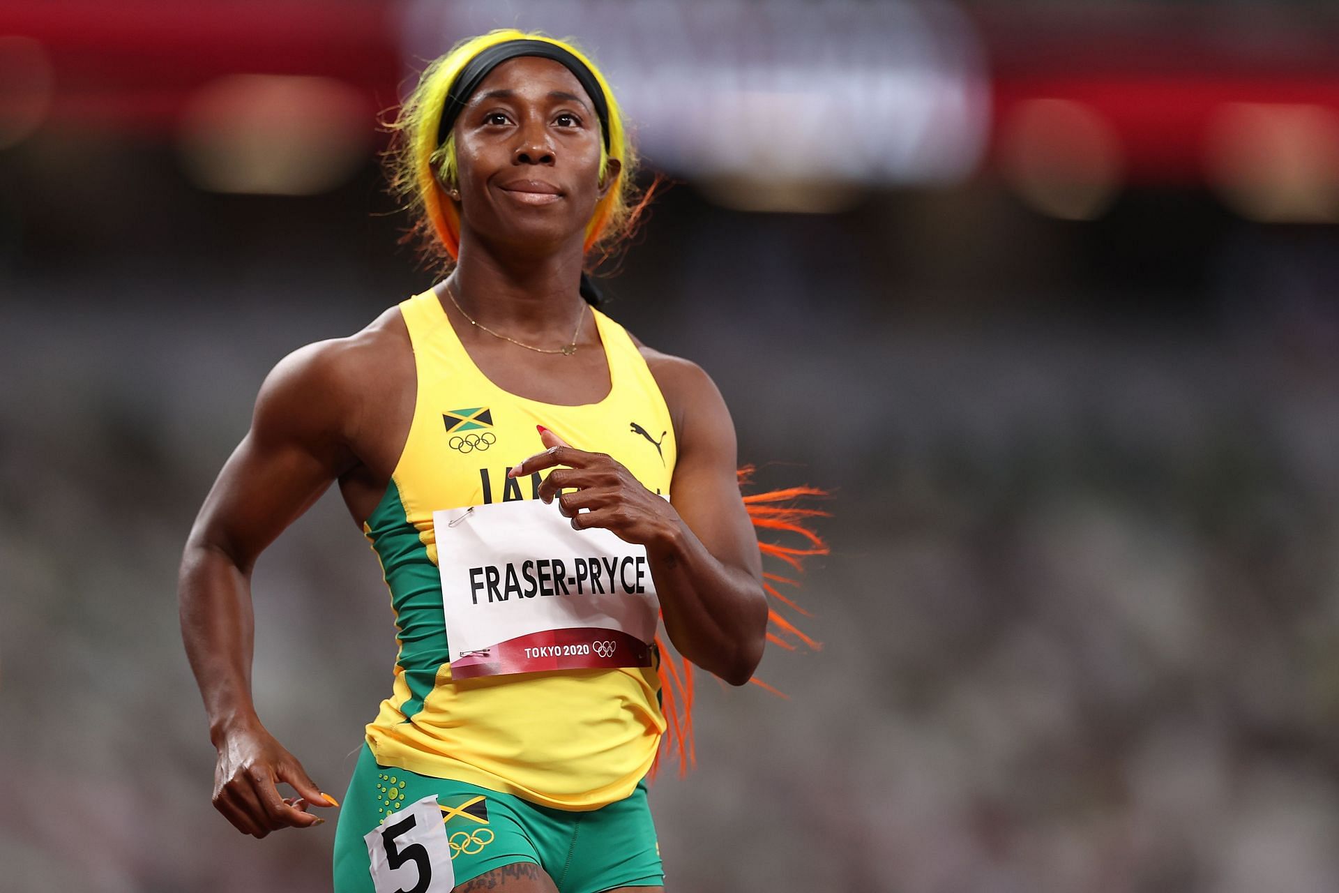 Shelly-Ann Fraser-Pryce at Paris Olympics 2024. Source: Getty